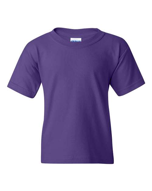 Gildan 5000B, Youth Heavy Cotton T-shirt, Purple