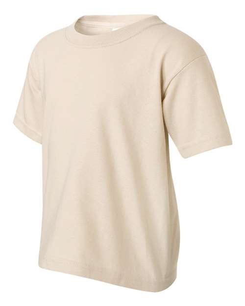 Gildan 5000B, Youth Heavy Cotton T-shirt, Sand