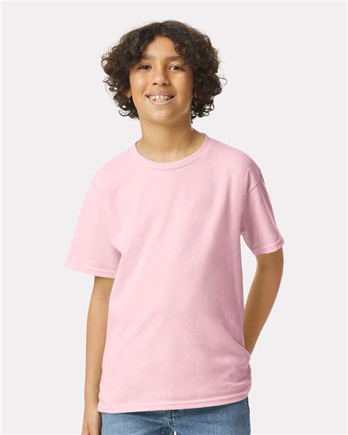 Gildan 2000B, Youth Ultra Cotton T-shirt, Light Pink