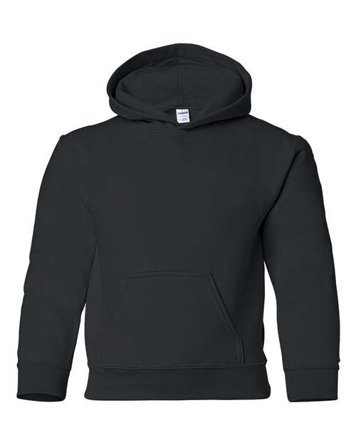 Gildan 18500B, Youth Heavy Blend Hooded Sweatshirt, Black