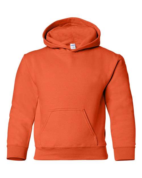 Gildan 18500B, Youth Heavy Blend Hooded Sweatshirt, Orange