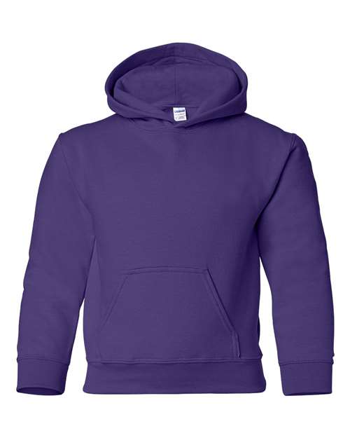 Gildan 18500B, Youth Heavy Blend Hooded Sweatshirt, Purple