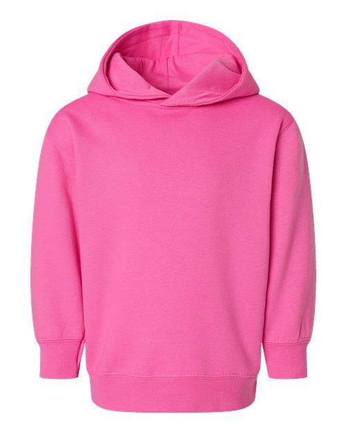 Rabbit Skins 3326, Toddler Pullover Fleece Hoodie, Raspberry