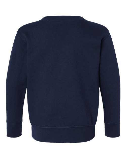 Rabbit Skins 3317, Toddler Fleece Crewneck Sweatshirt, Navy