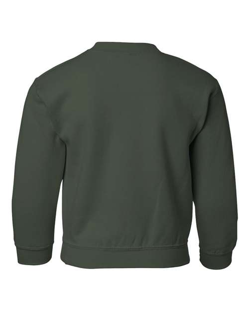 Gildan 18000B, Youth Heavy Blend Crewneck Sweatshirt, Forest