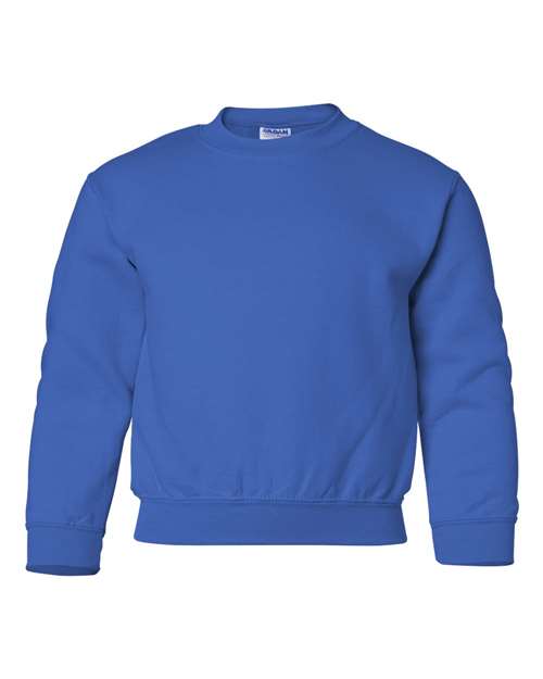 Gildan 18000B, Youth Heavy Blend Crewneck Sweatshirt, Royal