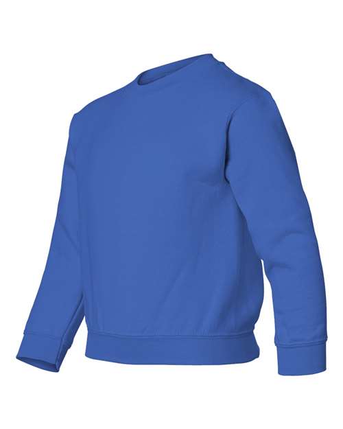 Gildan 18000B, Youth Heavy Blend Crewneck Sweatshirt, Royal