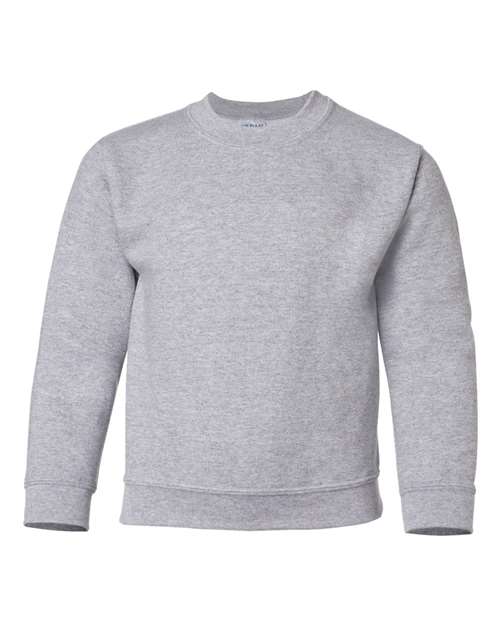 Gildan 18000B, Youth Heavy Blend Crewneck Sweatshirt, Sport Grey