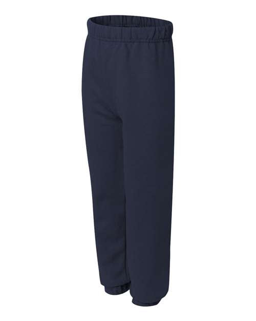 JERZEES 973BR, Youth Nublend Sweatpants, J. Navy