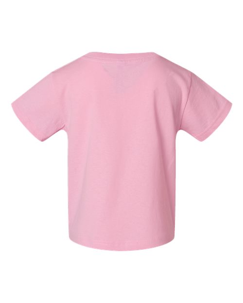 Rabbit Skins 3301T, Toddler Cotton Jersey Tee, Pink