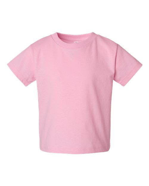 Rabbit Skins 3301T, Toddler Cotton Jersey Tee, Pink