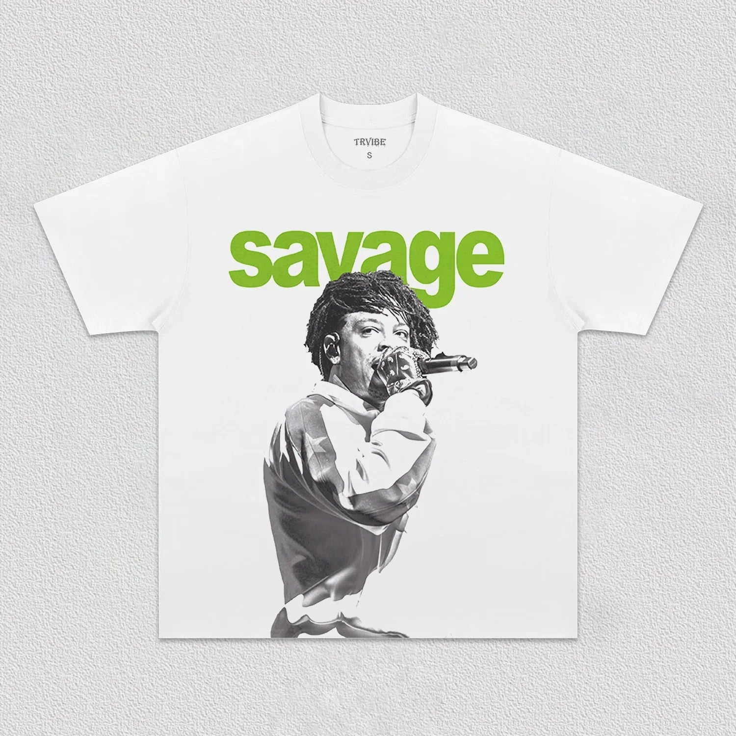 21 SAVAGE Y2K TEE 5.29 WHITE TEE MUSIC POP