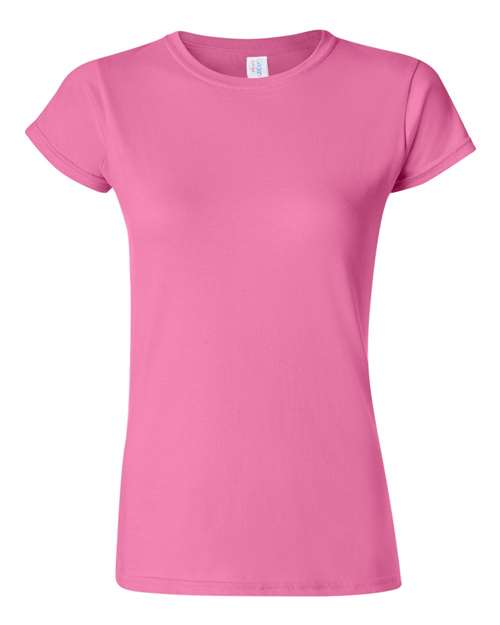 Gildan 64000L, Women's Softstyle T-shirt, Azalea