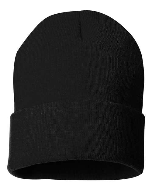 12" Solid Cuffed Beanie - - 1411 - Toronto Screen Printing- Color