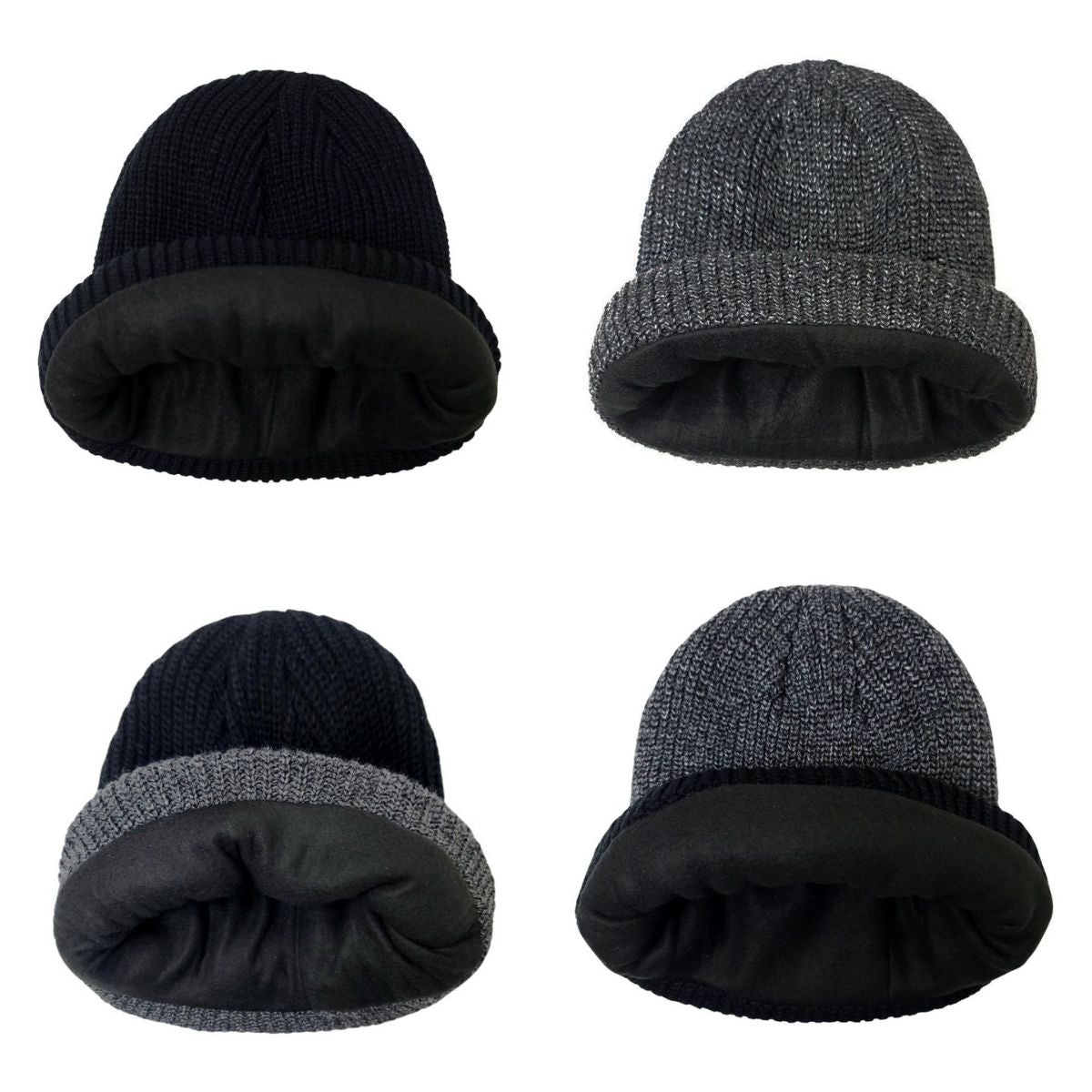 3M Thinsulate Knit Toque - Lining Black & Grey #189