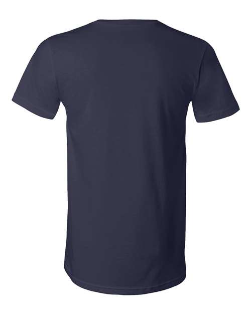 BELLA + CANVAS 3005, Unisex Jersey V-neck Tee, Navy