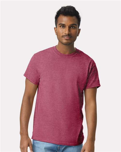 Gildan 2000, Unisex Ultra Cotton T-shirt, Heather Cardinal