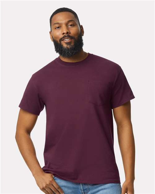 Unisex Ultra Cotton® Pocket T-Shirt - - 155 Maroon 4XL 07060 2300 6-6.9 oz Adult Best Selling Brands Core T-Shirts Cotton Cotton - 100% Cotton - Over 50% Crewneck Eco-Friendly Gildan Go To Basics High Visibility Mens & Unisex No Visible Logos Outdoor Workwear Pockets Regular (5-6 oz) Safety Screen Print Self Collar Short Sleeves Socially Conscious Manufacturing Soft Cotton Technology Styles Sustainable Manufacturing Sustainable Styles T-Shirts T-Shirts - Premium Tear Away Tops Unisex Workwear