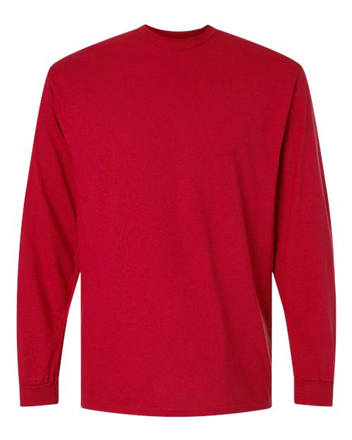 Gildan 8400, Unisex Dryblend 50/50 Long Sleeve T-shirt, Red