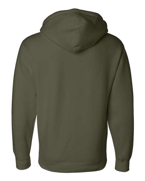 Independent Trading Co. IND4000, Unisex Heavyweight Hooded Sweatshirt, Army
