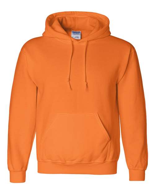 Gildan 12500, Unisex Dryblend Hooded Sweatshirt, Safety Orange