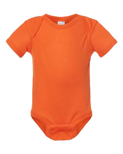 Rabbit Skins 4400, Infant Baby Rib Bodysuit, Orange