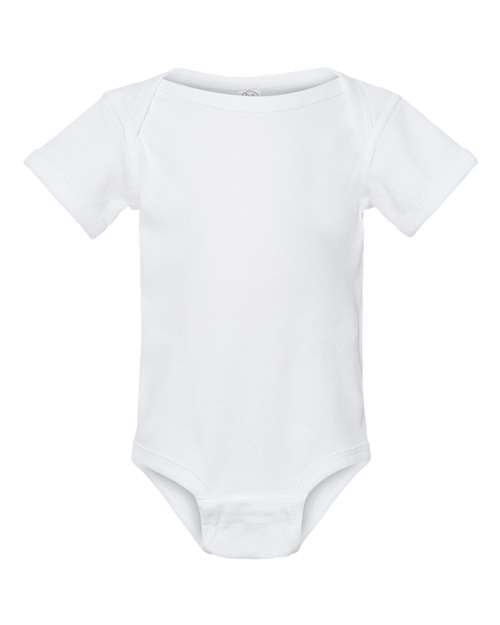 Rabbit Skins 4400, Infant Baby Rib Bodysuit, White