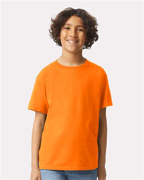 Gildan 2000B, Youth Ultra Cotton T-shirt, Safety Orange