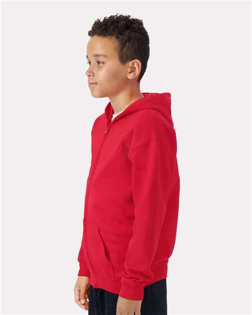 Gildan 18600B Youth Heavy Blend™ Full-Zip Hooded Sweatshirt