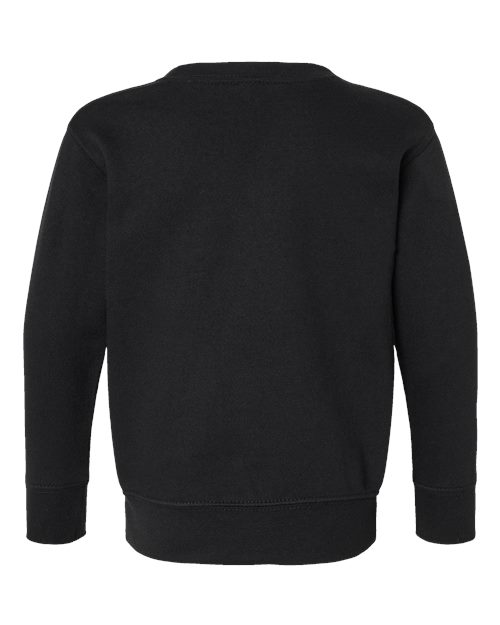 Rabbit Skins 3317, Toddler Fleece Crewneck Sweatshirt, Black