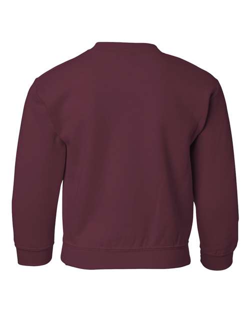 Gildan 18000B, Youth Heavy Blend Crewneck Sweatshirt, Maroon