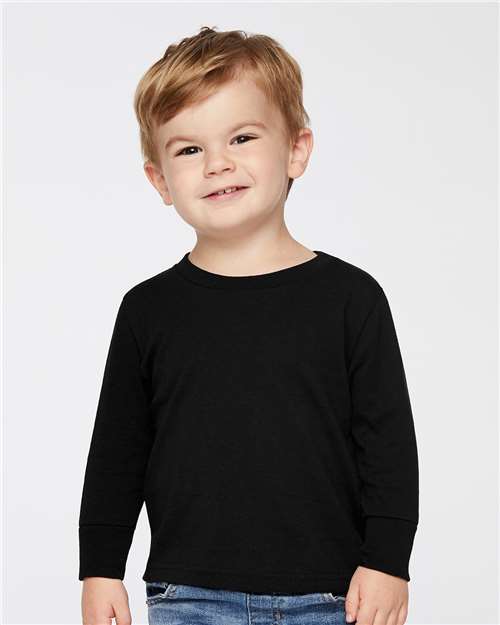 Toddler Cotton Jersey Long Sleeve Tee - - 584 - Toronto Screen Printing- Color