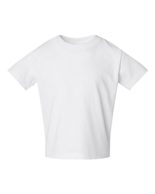 Rabbit Skins 3301T, Toddler Cotton Jersey Tee, White