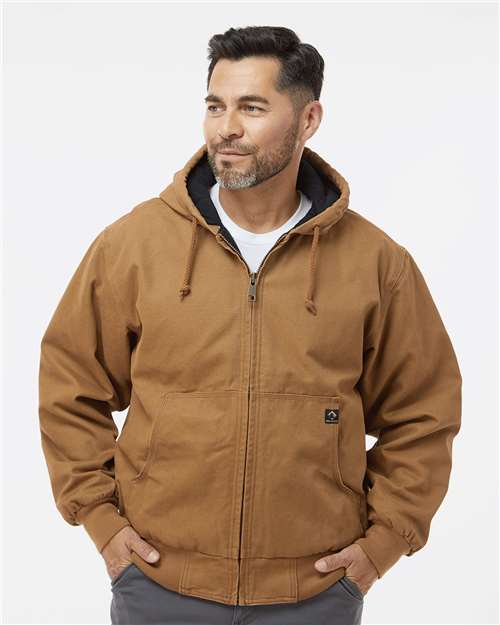 Men's Cheyenne Boulder Cloth™ Hooded Jacket with Tricot Quilt Lining - - 1046 - Toronto Screen Printing- Color