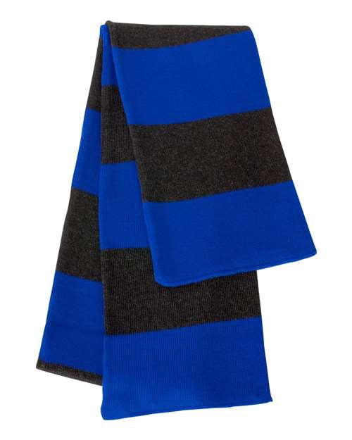 Rugby-Striped Knit Scarf - - 1404 - Toronto Screen Printing- Color