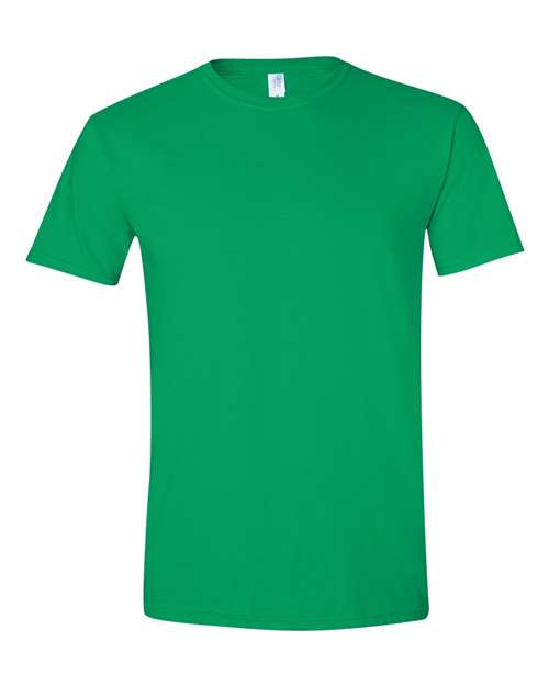 Gildan 64000, Unisex Softstyle T-shirt, Irish Green