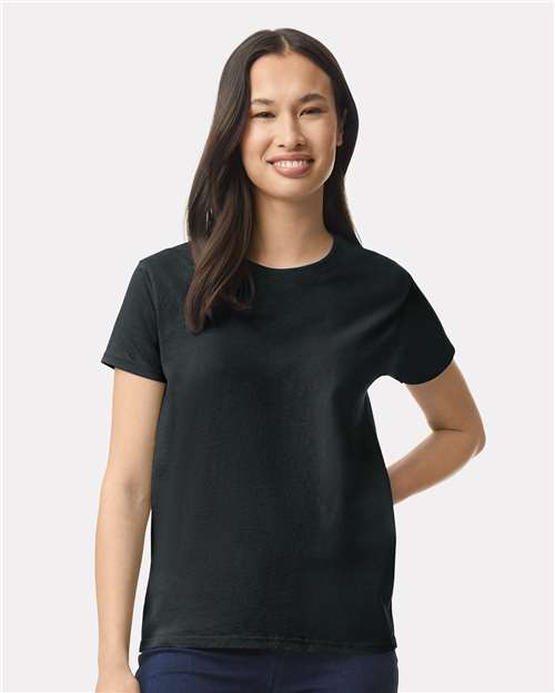 Gildan 2000L, Women's Ultra Cotton T-shirt, Black