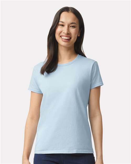 Gildan 2000L, Women's Ultra Cotton T-shirt, Light Blue