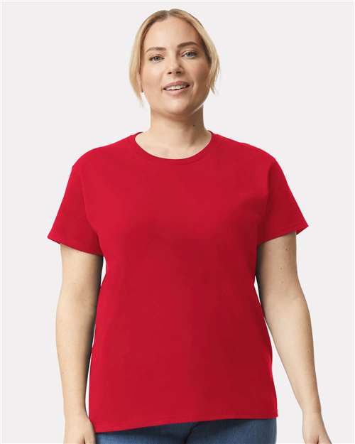 Gildan 2000L, Women's Ultra Cotton T-shirt, Red