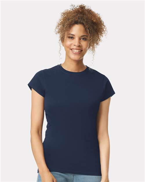 Gildan 64000L, Women's Softstyle T-shirt, Navy