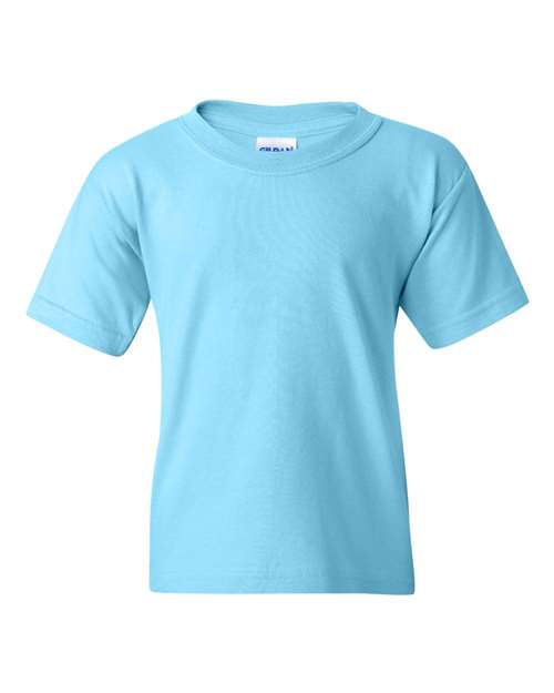 Gildan 5000B, Youth Heavy Cotton T-shirt, Sky
