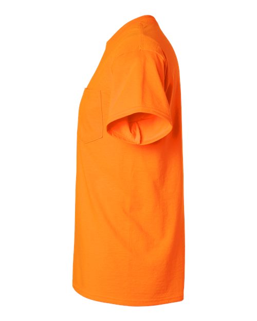 Gildan 2300, Unisex Ultra Cotton Pocket T-shirt, Safety Orange
