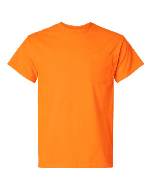 Gildan 2300, Unisex Ultra Cotton Pocket T-shirt, Safety Orange