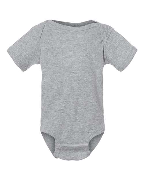 Rabbit Skins 4400, Infant Baby Rib Bodysuit, Heather