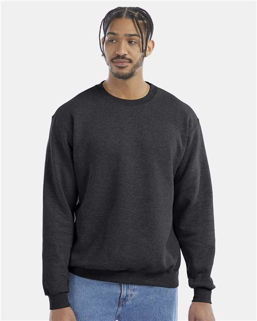 Champion S600, Unisex Powerblend Crewneck Sweatshirt, Charcoal Heather