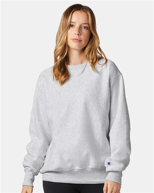 Champion S149, Unisex Reverse Weave Crewneck Sweatshirt, Silver Grey