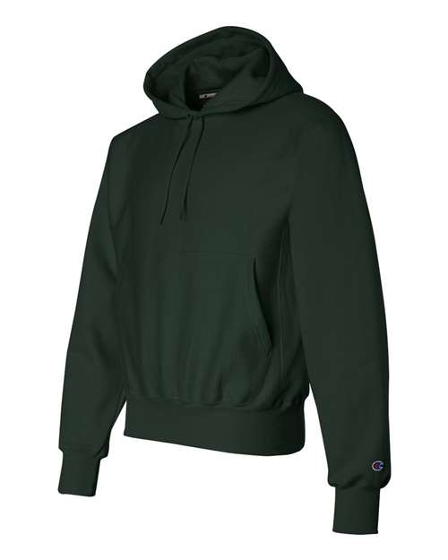 Champion S101, Unisex Reverse Weave Hooded Sweatshirt, Dark Green