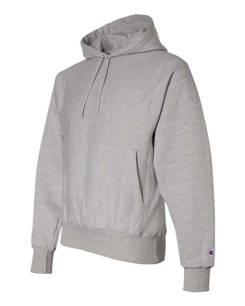 Champion S101, Unisex Reverse Weave Hooded Sweatshirt, Oxford Grey