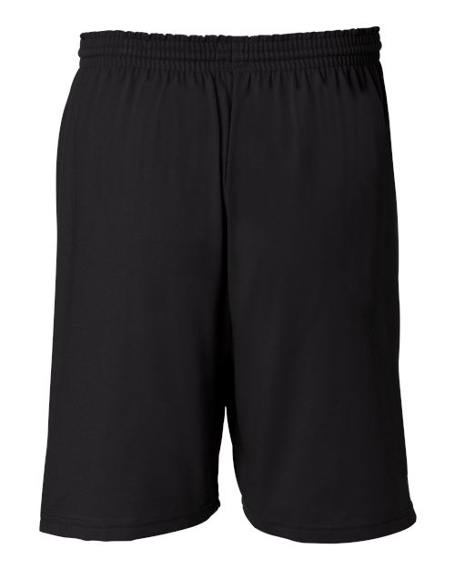 Champion 8187, Unisex Cotton Gym Shorts, Black