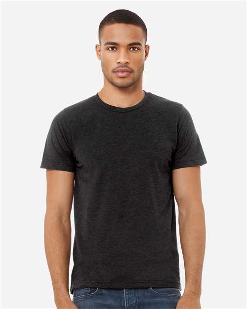 BELLA + CANVAS 3413, Triblend Tee, Charcoal Black Triblend